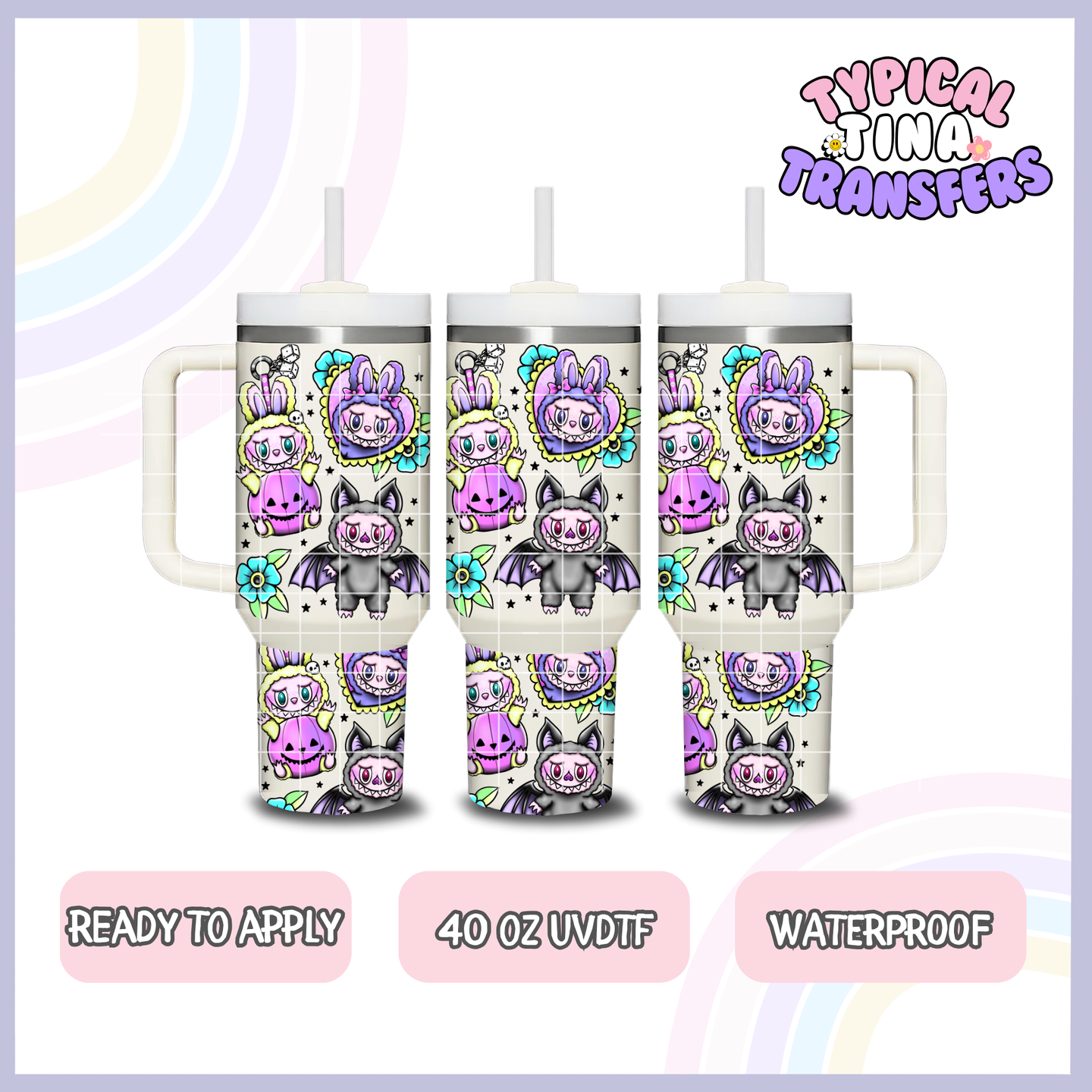 LaFu Halloween Tatz | 40oz UVDTF Wrap | POD